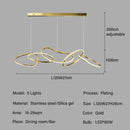 GobekUsa LED Ring Chandelier for Living Dining Room - Postmodern Luxury Minimalist Art Lighting