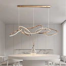 GobekUsa LED Ring Chandelier for Living Dining Room - Postmodern Luxury Minimalist Art Lighting
