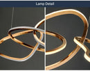 GobekUsa LED Ring Chandelier for Living Dining Room - Postmodern Luxury Minimalist Art Lighting