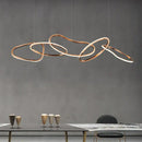GobekUsa LED Ring Chandelier for Living Dining Room - Postmodern Luxury Minimalist Art Lighting