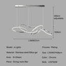 GobekUsa LED Ring Chandelier for Living Dining Room - Postmodern Luxury Minimalist Art Lighting