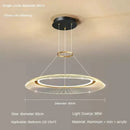 GobekUsa LED Ring Chandelier: Luxury Living Room Lighting Fixture