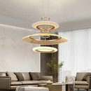 GobekUsa LED Ring Chandelier: Luxury Living Room Lighting Fixture