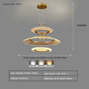 GobekUsa LED Ring Chandelier: Luxury Living Room Lighting Fixture
