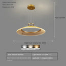 GobekUsa LED Ring Chandelier: Luxury Living Room Lighting Fixture
