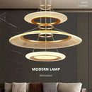 GobekUsa LED Ring Chandelier: Luxury Living Room Lighting Fixture