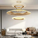 GobekUsa LED Ring Chandelier: Luxury Living Room Lighting Fixture