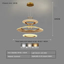 GobekUsa LED Ring Chandelier: Luxury Living Room Lighting Fixture