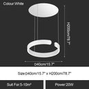 GobekUsa LED Ring Chandelier: Modern Dining Room Table Lighting & Home Decoration