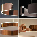 GobekUsa LED Ring Chandelier: Modern Dining Room Table Lighting & Home Decoration