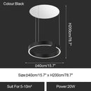 GobekUsa LED Ring Chandelier: Modern Dining Room Table Lighting & Home Decoration