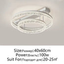 GobekUsa LED Ring Chandelier with Remote Control - Modern Ceiling Lamp for Home Décor