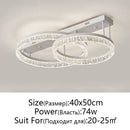 GobekUsa LED Ring Chandelier with Remote Control - Modern Ceiling Lamp for Home Décor