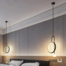 GobekUsa LED Ring Pendant Chandelier for Home Dining Living Bedroom Suspension