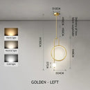 GobekUsa LED Ring Pendant Chandelier for Home Dining Living Bedroom Suspension