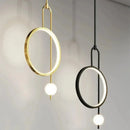 GobekUsa LED Ring Pendant Chandelier for Home Dining Living Bedroom Suspension