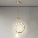 GobekUsa LED Ring Pendant Chandelier for Home Dining Living Bedroom Suspension