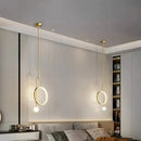 GobekUsa LED Ring Pendant Chandelier for Home Dining Living Bedroom Suspension