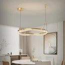 GobekUsa LED Ring Pendant Chandelier for Living Room Bedroom and Dining Room