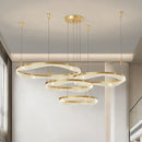GobekUsa LED Ring Pendant Chandelier for Living Room Bedroom and Dining Room
