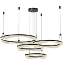 GobekUsa LED Ring Pendant Chandelier for Living Room Bedroom and Dining Room