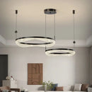 GobekUsa LED Ring Pendant Chandelier for Living Room Bedroom and Dining Room