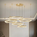 GobekUsa LED Ring Pendant Chandelier for Living Room Bedroom and Dining Room