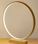 GobekUsa LED Ring Table Lamp: Modern Nordic Bedroom Lighting Fixture