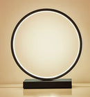GobekUsa LED Ring Table Lamp: Modern Nordic Bedroom Lighting Fixture