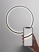 GobekUsa LED Ring Wall Lamp: Minimalist Living Room Decor & Atmosphere Light