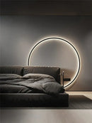 GobekUsa LED Ring Wall Lamp: Minimalist Living Room Decor & Atmosphere Light