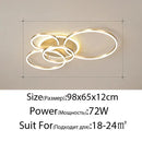 GobekUsa LED Rings Ceiling Chandelier for Decorative Living Room, Dimmable Indoor Lamps