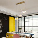 GobekUsa LED Rings Ceiling Chandelier for Decorative Living Room, Dimmable Indoor Lamps