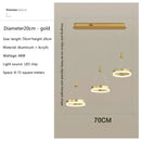 GobekUsa LED Rings Ceiling Chandelier for Decorative Living Room, Dimmable Indoor Lamps