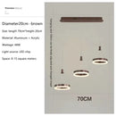 GobekUsa LED Rings Ceiling Chandelier for Decorative Living Room, Dimmable Indoor Lamps