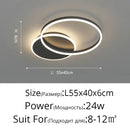 GobekUsa LED Rings Ceiling Chandelier for Decorative Living Room, Dimmable Indoor Lamps