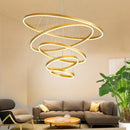 GobekUsa LED Rings Ceiling Chandelier for Modern Home Decoration