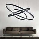 GobekUsa LED Rings Chandelier for Living Room Dining Room Home Decor Lighting