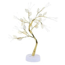 Golden tree fairy light rose leaf lamp – bedroom decoration by Decorbites