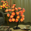 Yellow rose tree lamp bedroom atmosphere lighting by Decorbites
