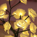 Yellow rose tree lamp bedroom atmosphere lighting by Decorbites
