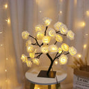 Yellow rose tree lamp bedroom atmosphere lighting by Decorbites