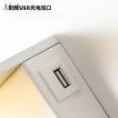 GobekUsa LED Rotary Square Wall Lamp for Home Bedroom Study with USB Charging