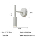 Modern black & white rotatable wall lamp bedroom spotlight by Decorbites