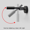 Modern black & white rotatable wall lamp bedroom spotlight by Decorbites