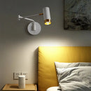 GobekUsa LED Rotatable Wall Lamp Gold Black White Metal Sconce E27 Bulb