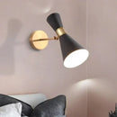 GobekUsa LED Rotatable Wall Lamp Gold Black White Metal Sconce E27 Bulb