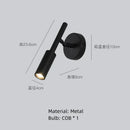 GobekUsa LED Rotatable Wall Lamp Gold Black White Metal Sconce E27 Bulb