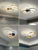 GobekUsa LED Round Ceiling Chandelier for Modern Living Room Decor