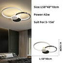 GobekUsa LED Round Ceiling Chandelier for Modern Living Room Decor